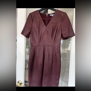 Antonio Melanie- Leather front dress